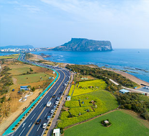 Jeju, great view of the seashore